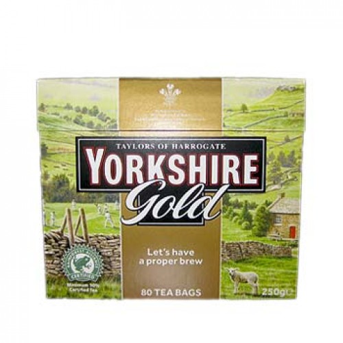 Yorkshire Gold Tea 80 Tea Bags Taylors of Harrogate